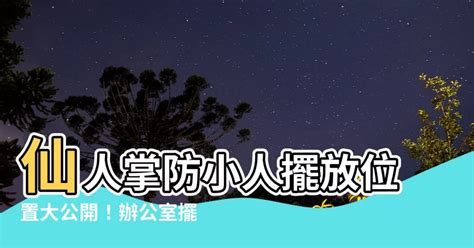 仙人掌防小人擺放位置